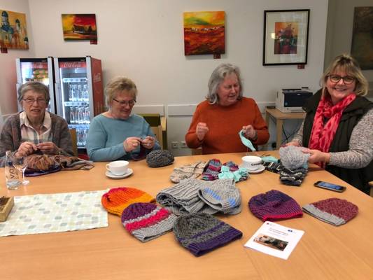 V. l. n. r.: Margret Schlüter, Erika Poltorak, Monika Schulz, Marion Surrey | V. l. n. r.: Margret Schlüter, Erika Poltorak, Monika Schulz, Marion Surrey