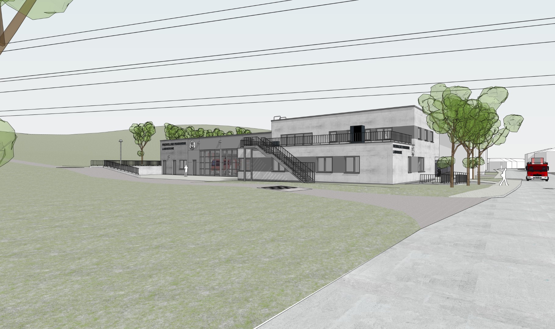 Visualisierung Feuerwehrhaus Heppingen
