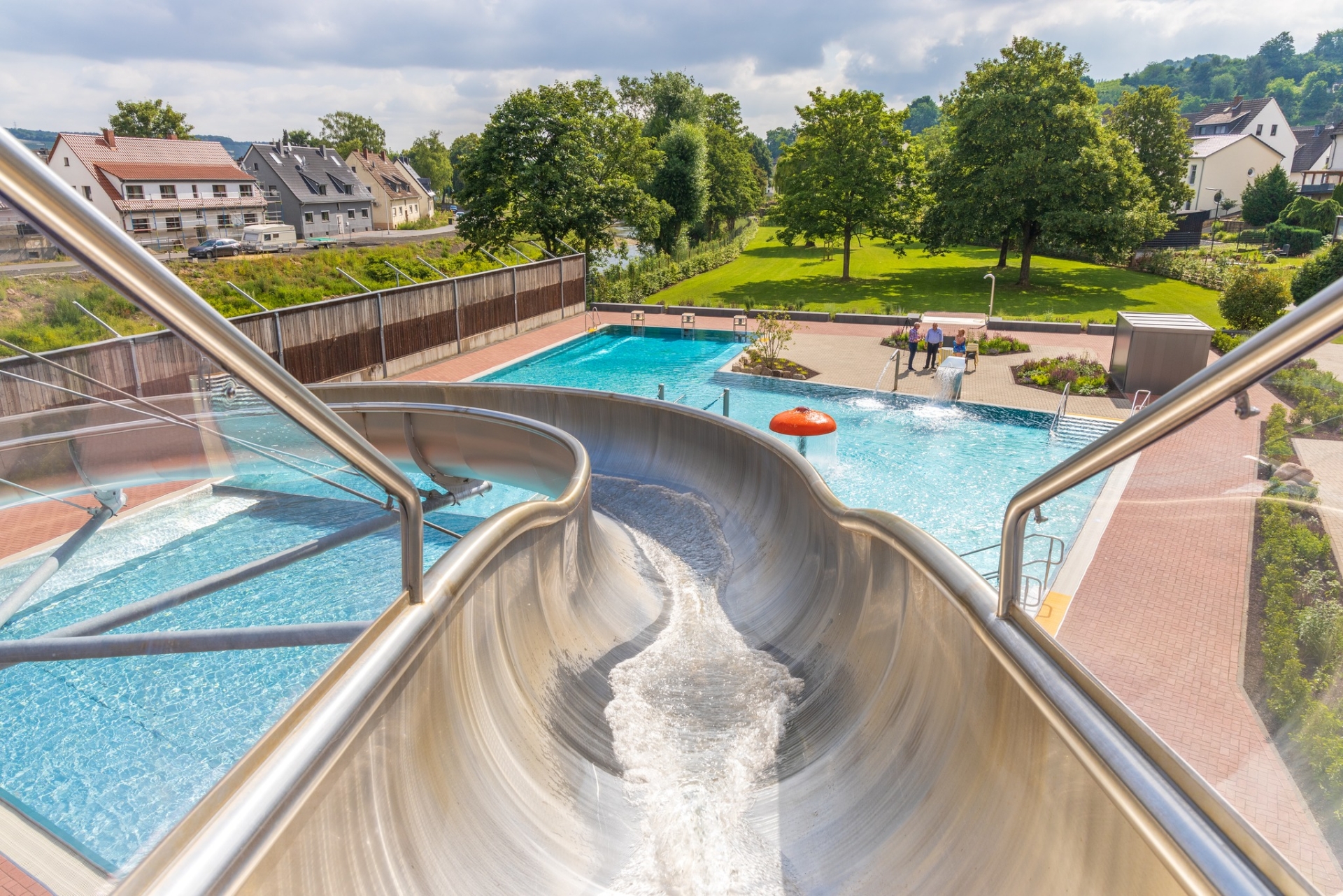 Wasserrutsche im Freibad Ahrweiler