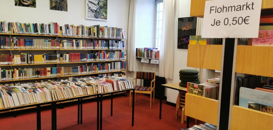 Medienflohmarkt in der Stadtbibliothek geht in die Verlängerung Medienflohmarkt in der Stadtbibliothek geht in die Verlängerung