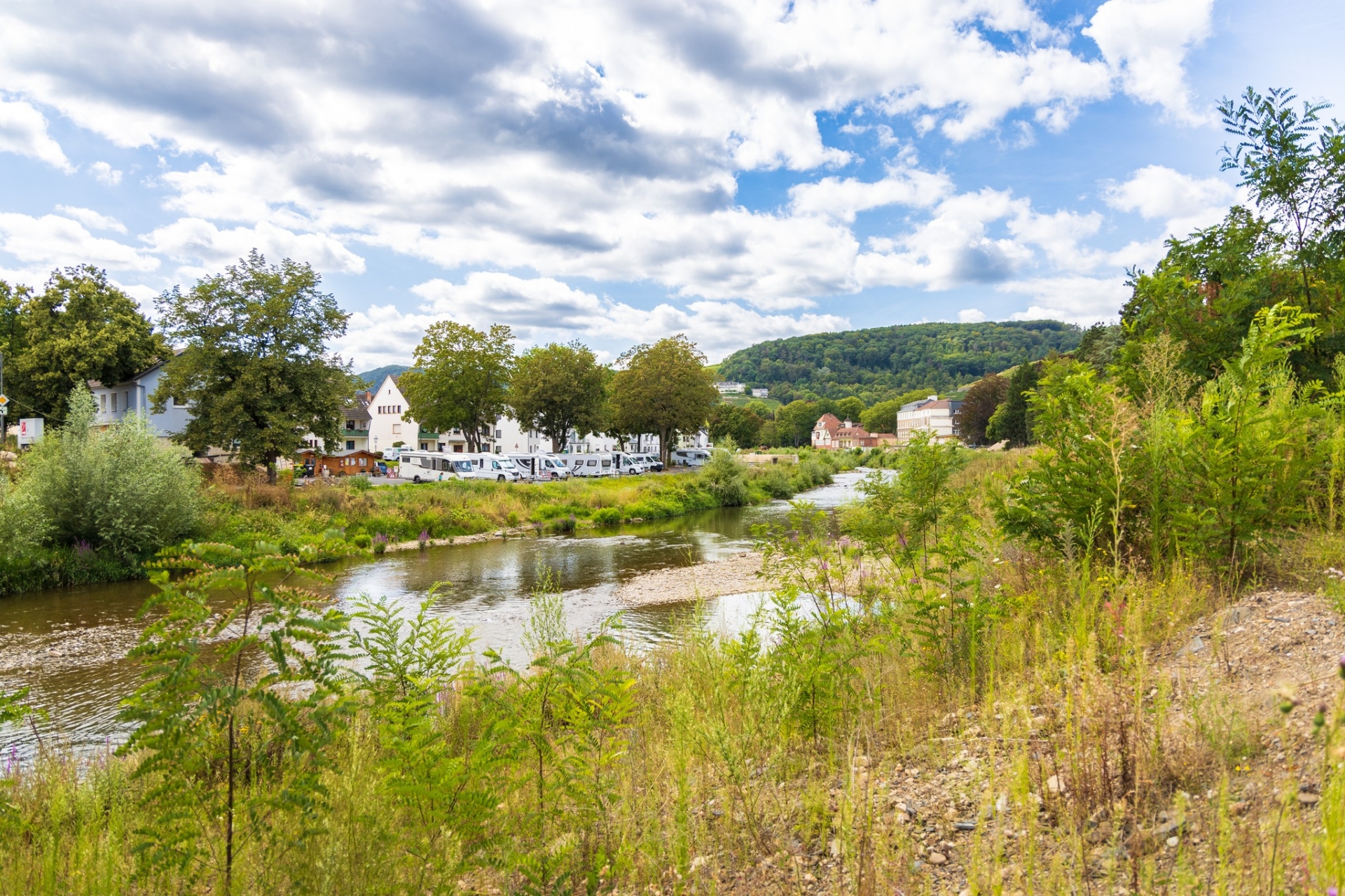 Die Ahr an der Carl von Ehrenwall Allee Die Ahr an der Carl von Ehrenwall Allee