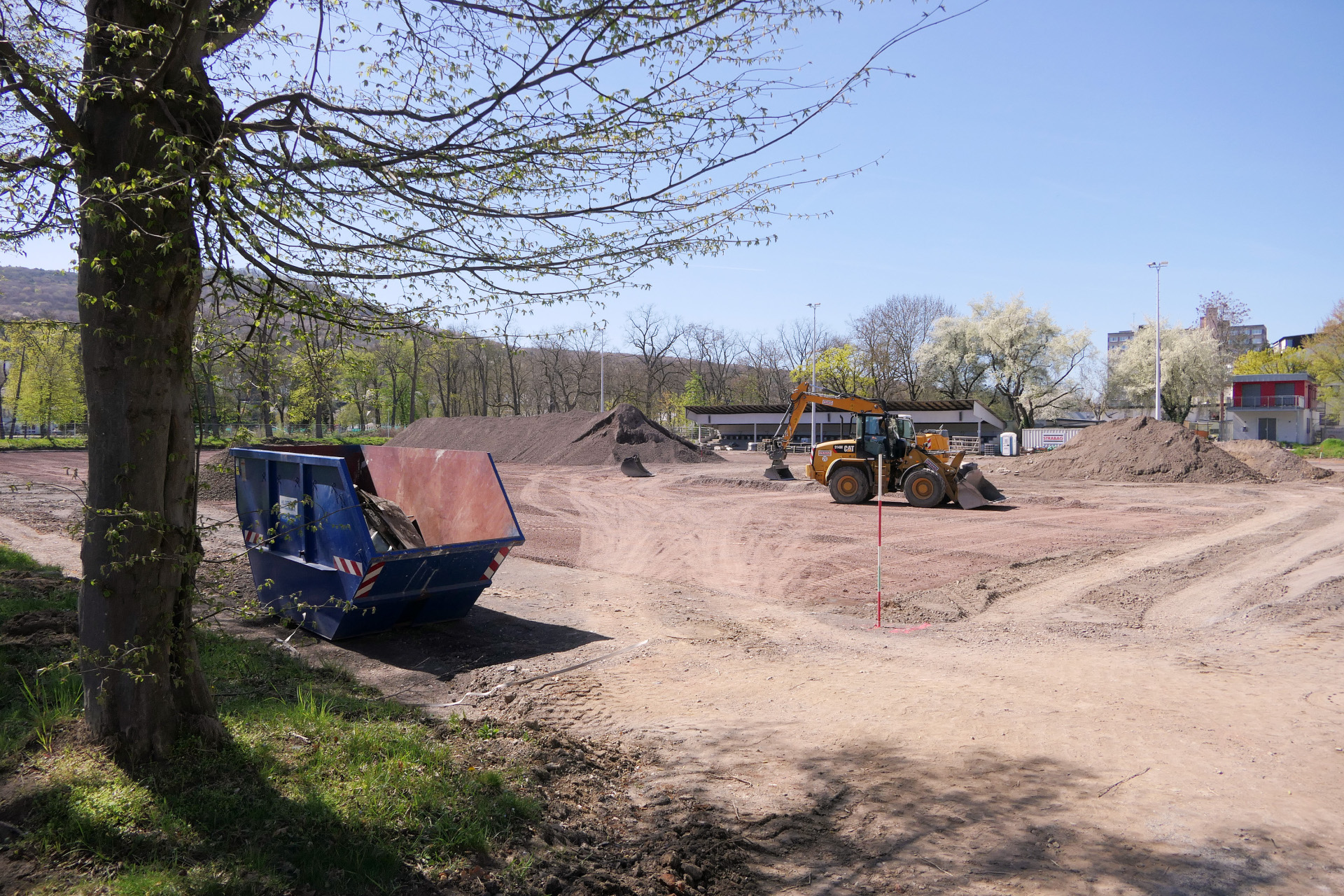 Westplatz im Wiederaufbau