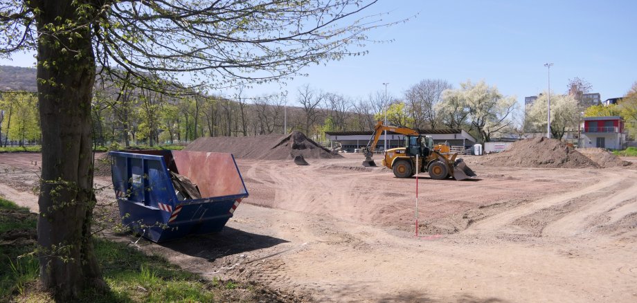 Westplatz im Wiederaufbau