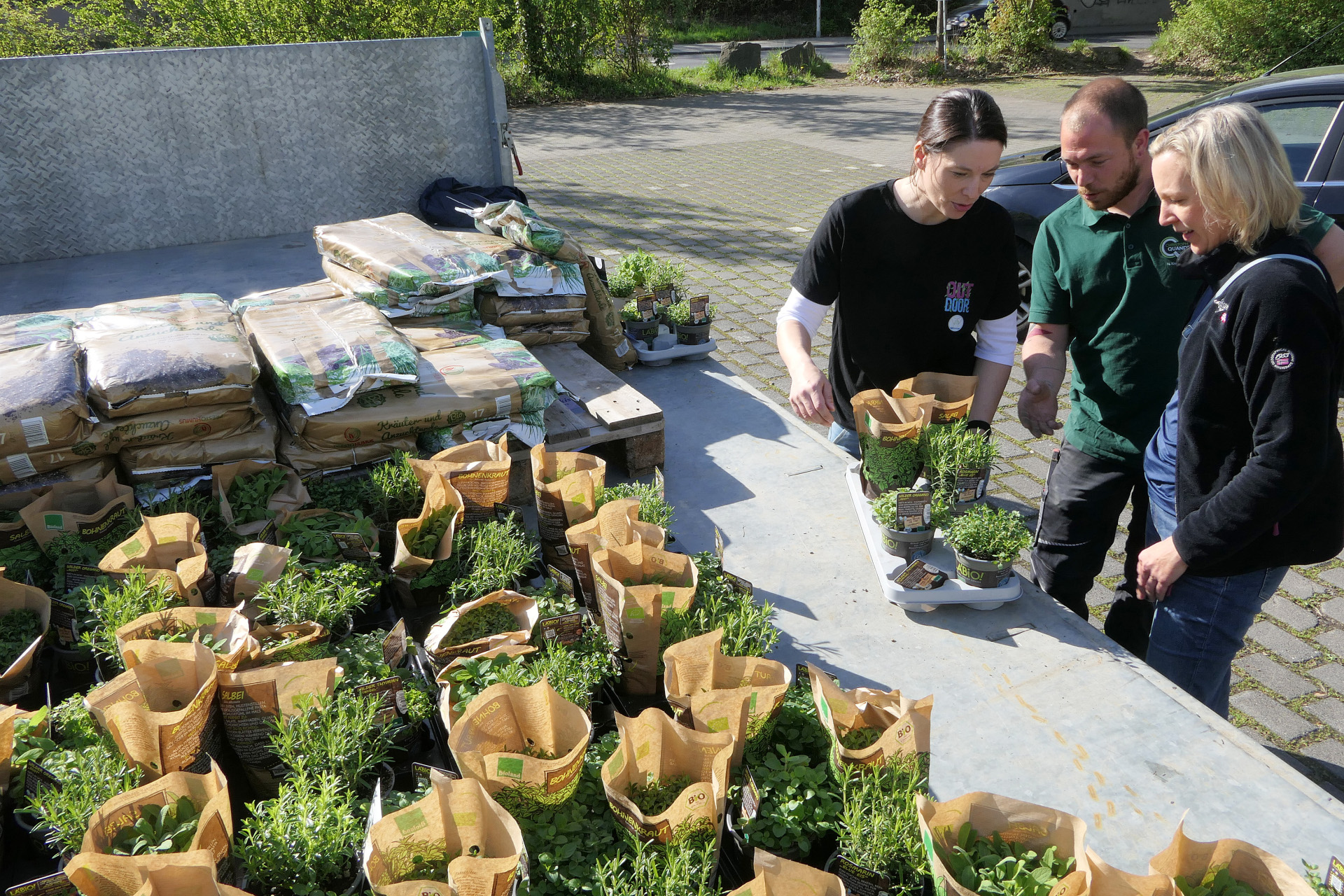 Klima-Aktion 2026, Ausgabe von Pfanzpaketen