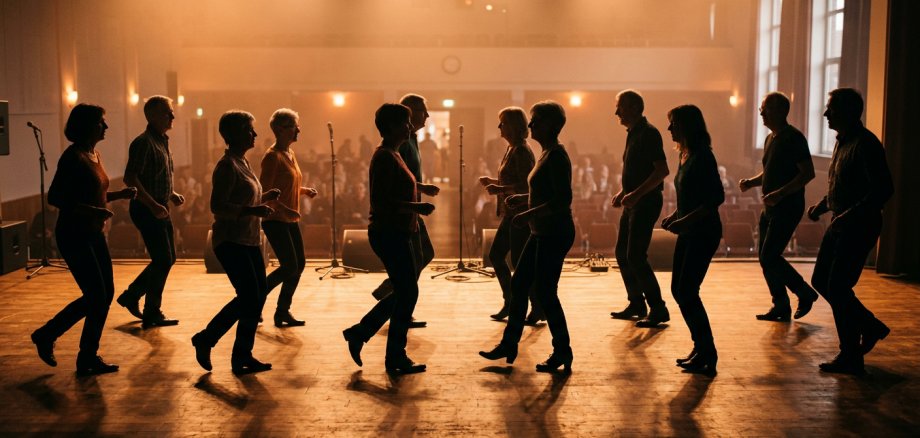 Gruppe präsentiert einen Linedance Gruppe präsentiert einen Linedance