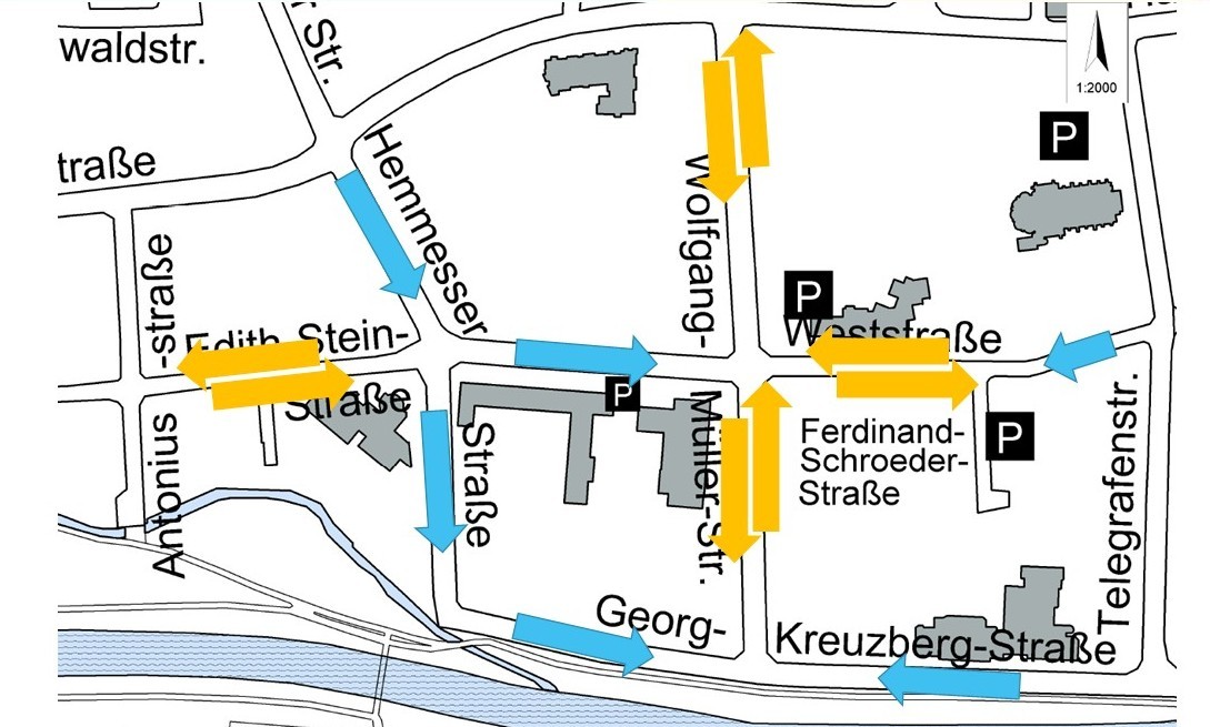 Geänderten Verkehrsführung im Generationenquartier in Bad Neuenahr Geänderten Verkehrsführung im Generationenquartier in Bad Neuenahr