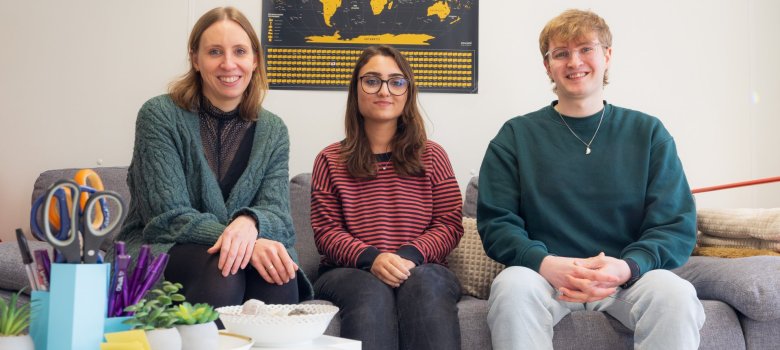 Patricia Ort (Sozialpädagogin), Melissa Gündüz (Sozialassistentin), Tobias Gäb (Erzieher)