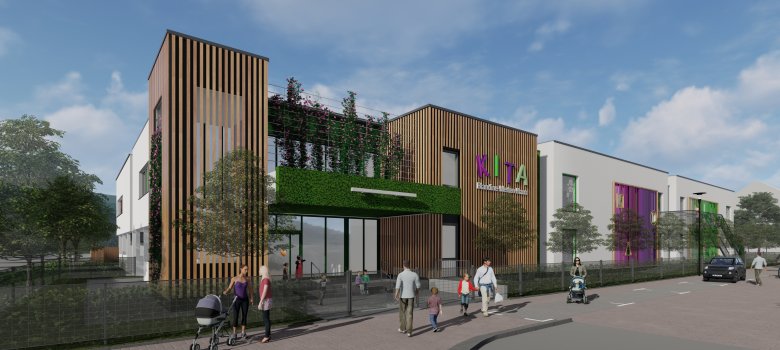 Visualisierung Neubau KiTa Blandine-Merten-Haus
