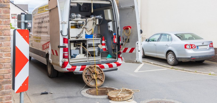 Kanalbefahrung mit einer Kamera